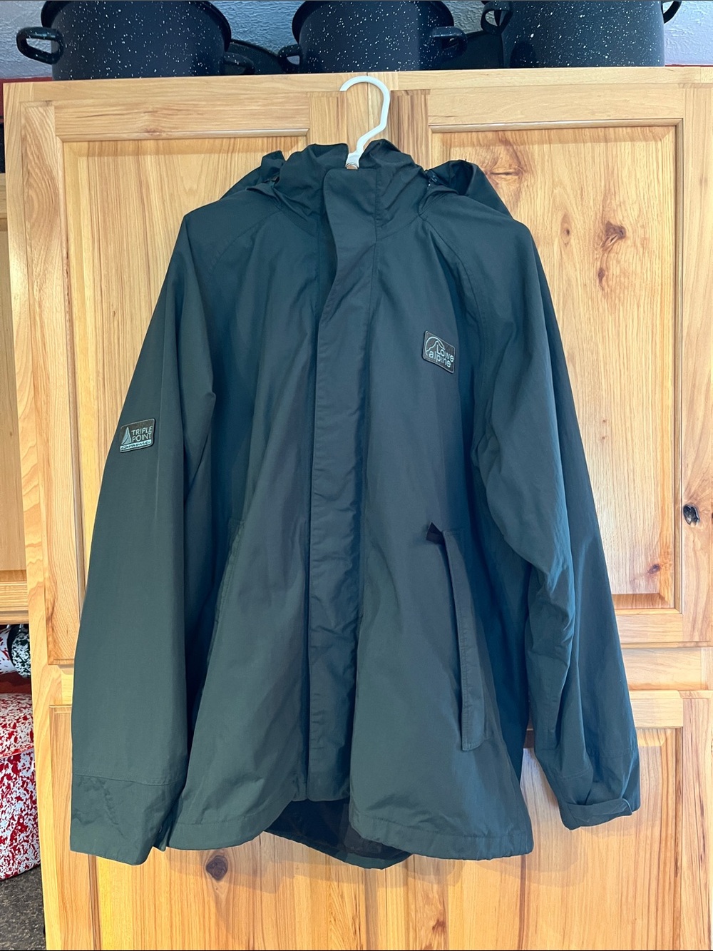 Hooded Raincoat by Lowe Alpine - Men's Water-Resistant Jacket, size M